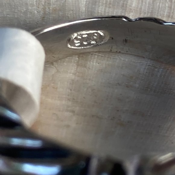 NWT pink faceted CZ gem in sterling silver braided setting ring - Picture 4 of 8